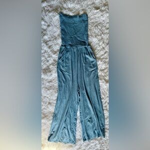 Love Tree Jumpsuit Crop Wide Leg Stretch Size M Juniors